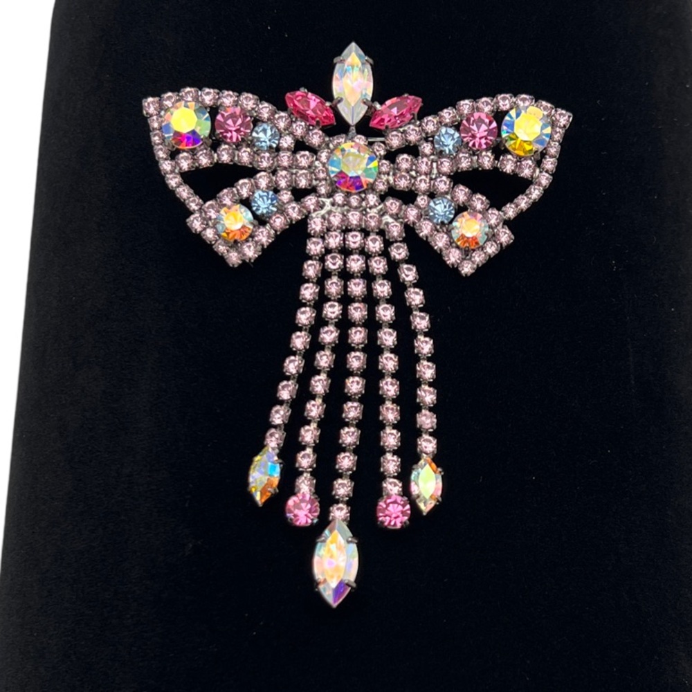 🔶NICKY BUTLER FASHION COLLECTIBLE Crystal Butterfly Bow Brooch ONE OF A KIND NB - Picture 6 of 13